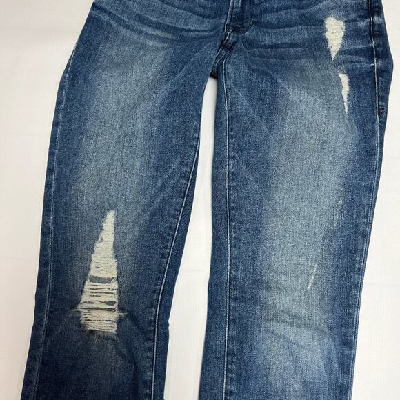FRAME DENIM Le Skinny de Jeanne SIZE 25 Granville Blue Distressed Jeans - Picture 10 of 10